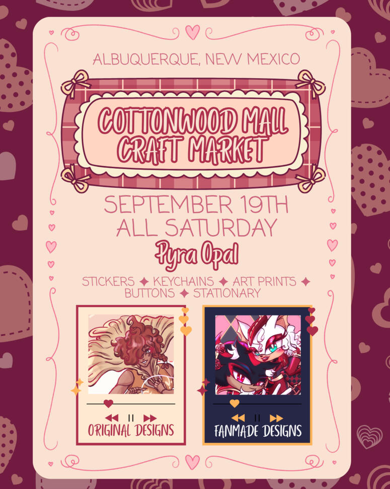 Fall Themed Flyer for a Craft Market. Designed in Canva.